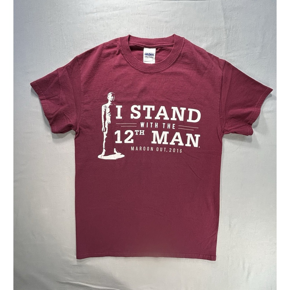 Gildan Texas A & M Aggies T-shirt‎ Womens Small 12th Man NCAA College